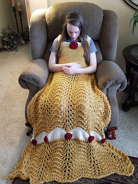 Knit Princess Dress Blanket