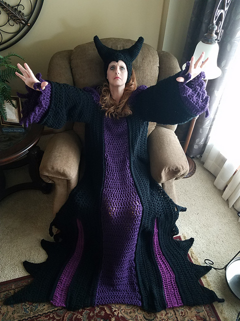 Horned Villain Dress Blanket