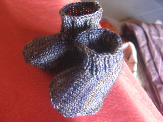 chaussons bicolores
