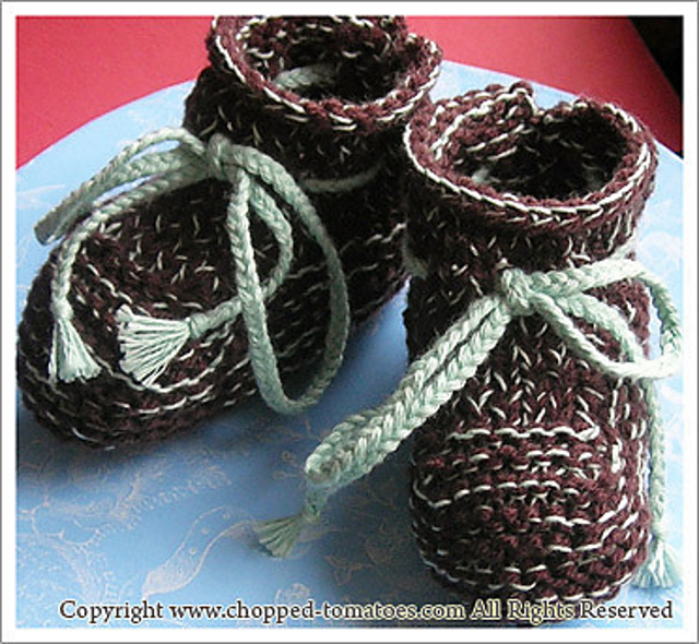 Braided Tie Booties