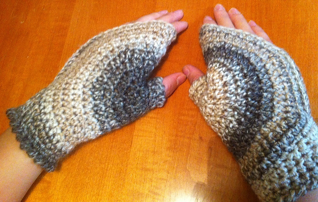 Fortune Cookie Fingerless Gloves