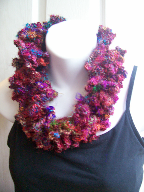 Sari Silk Cowl with Buttons