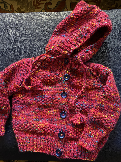 Hooded Raglan Cardigan