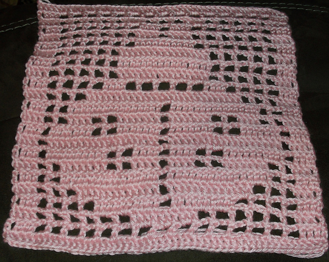 Lady bug beginner filet 12" square