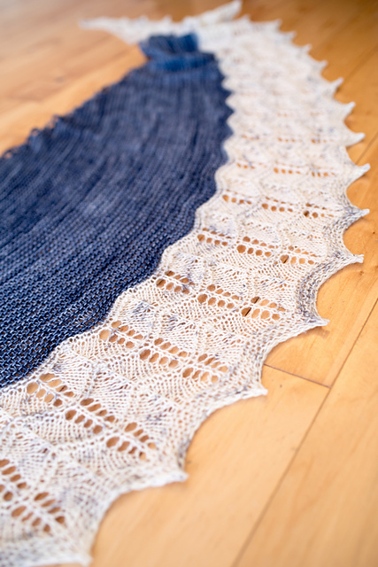 Blue Birch Shawl