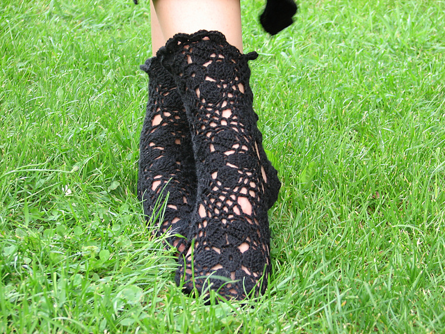 V. Motif socks モチーフつなぎのソックス