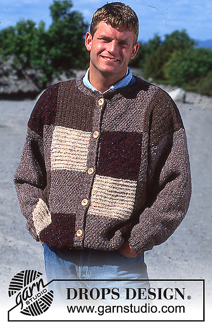 39-3 men’s jacket in patchwork pattern