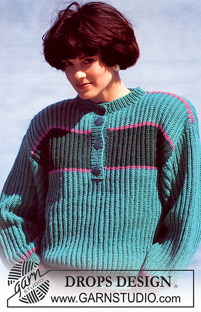 7-19 Jumper in english rib with split mid front