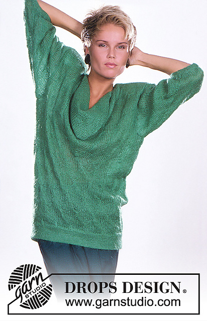 4-10 Long jumper in wavy pattern with collar
