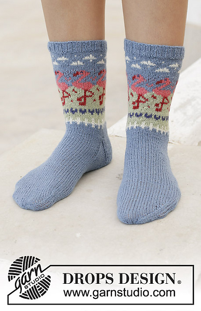 198-11 Flamingo Parade Socks