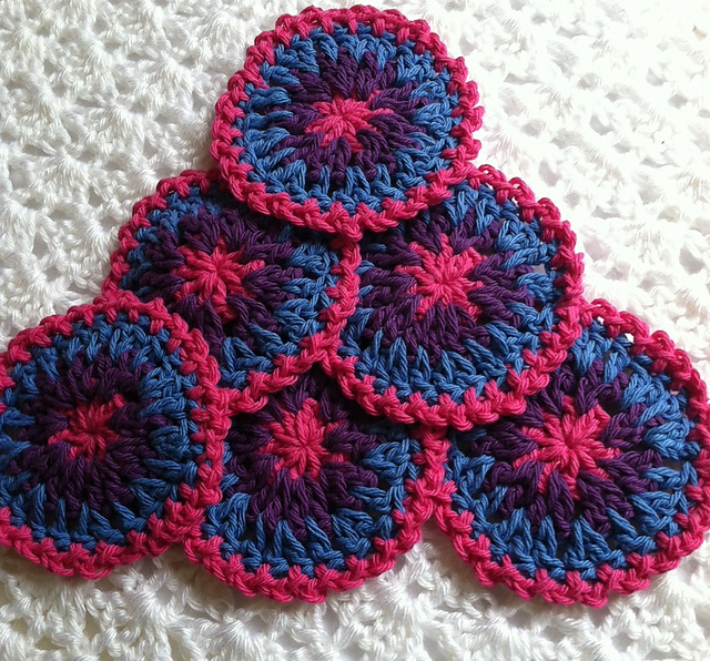 "Berry-licious" Crochet Coaster Set