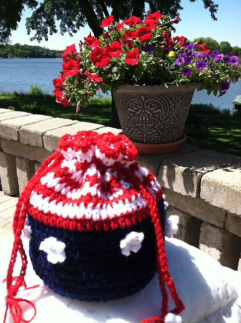 "Stars and Stripes" Patriotic Crochet Purse