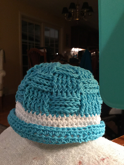 Basket Weave Baby Hat