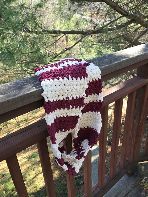 Candy Cane Infinity Scarf