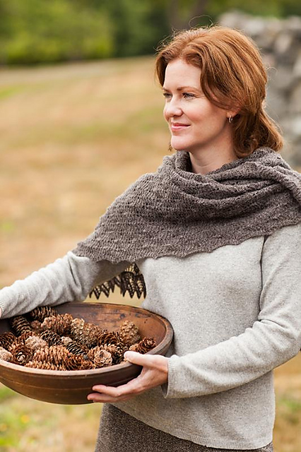 Fir Cone Lace Shawl & Scarf