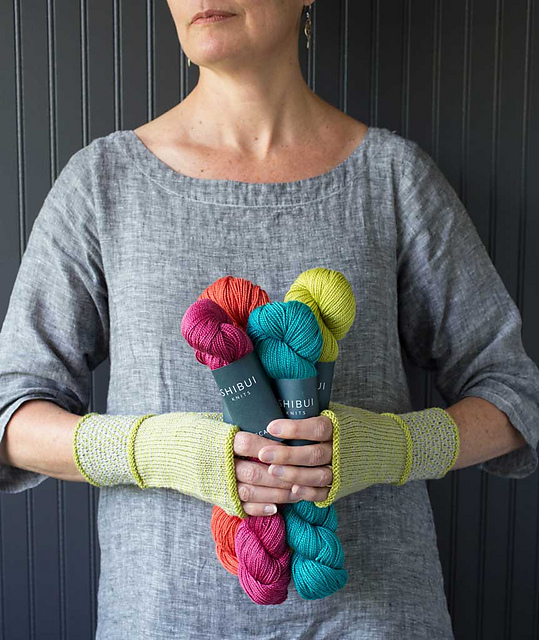 Spots & Stripes Fingerless Gloves