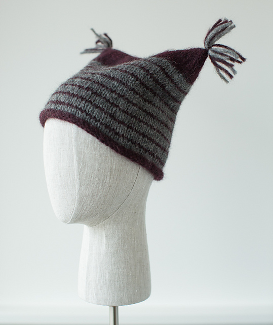 Striped Tasselled Toque