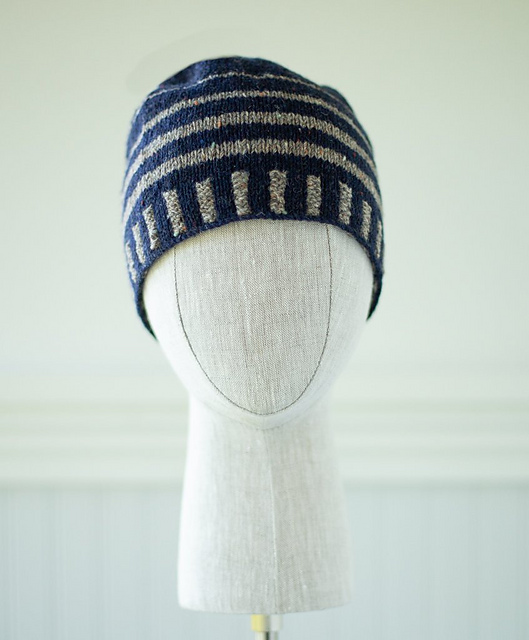 Up & About Striped Beanie