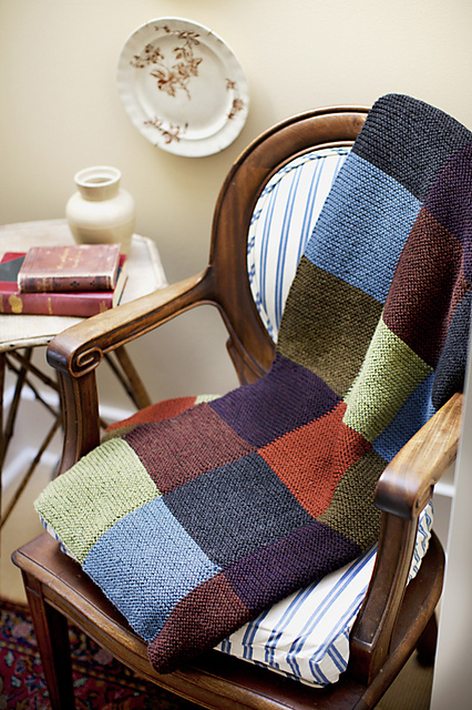 Big Garter Blocks Throw & Afghan