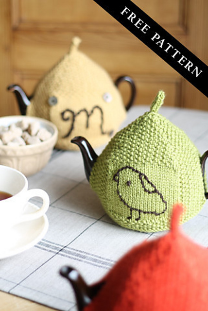 Seed Stitch Tea Cozy