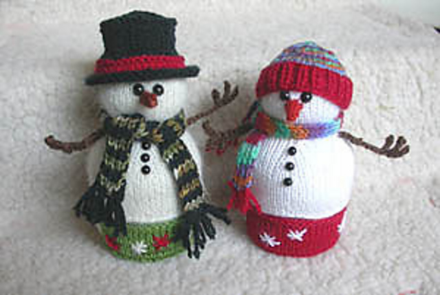 "My Li'l Knit Box" Kit - snowman on a box