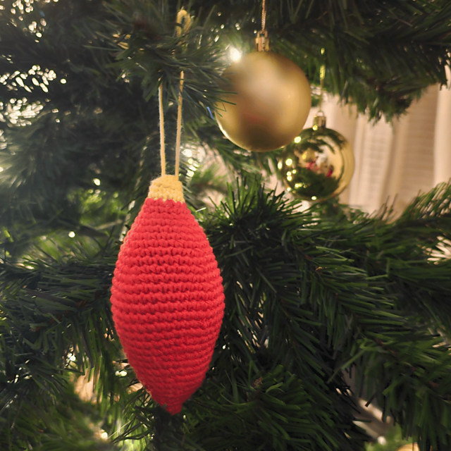Nut Shape Christmas Bauble