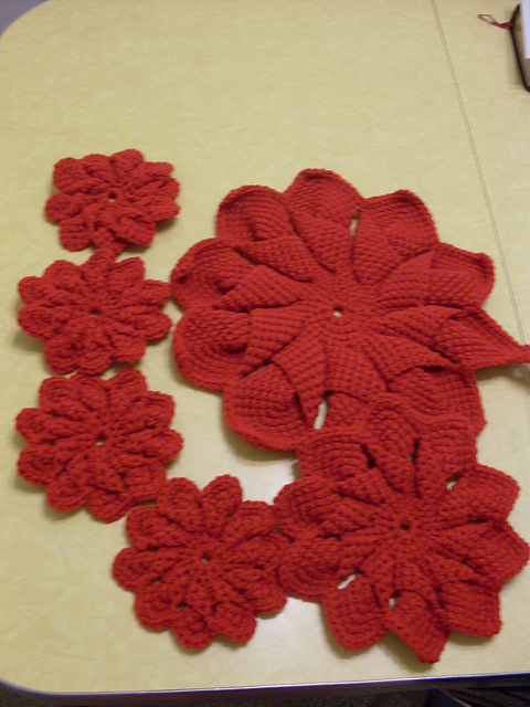 10-petal Hot pads