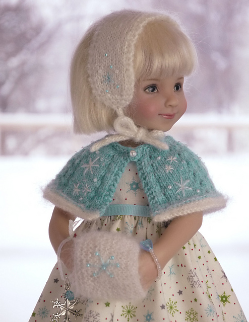 Eyelet Capelet Dianna Effner Little Darling dolls