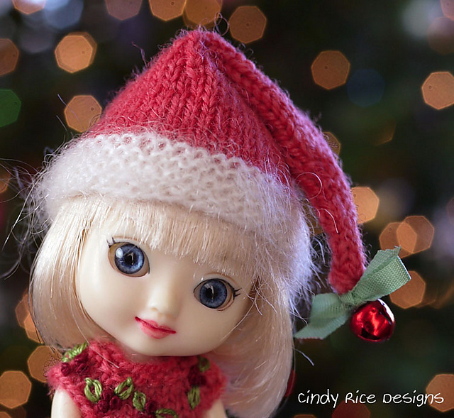 Hat Set 4" Amelia Thimble doll BJD