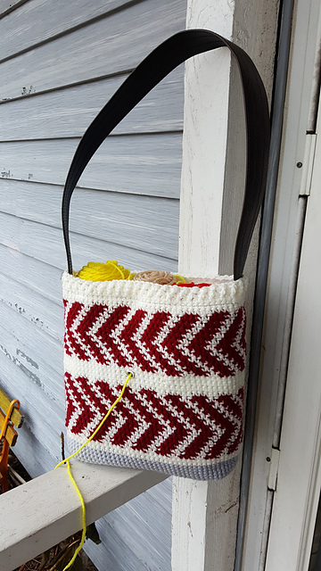 Crochet Arrow Project Bag