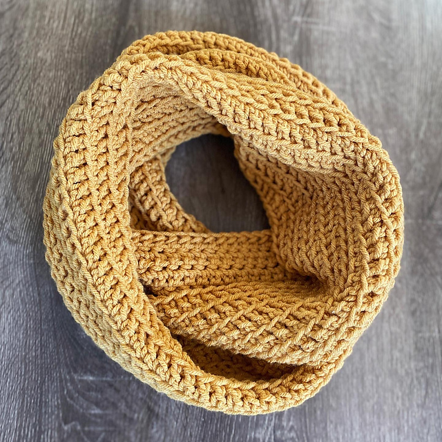 Thora Crocheted Infinity Scarf