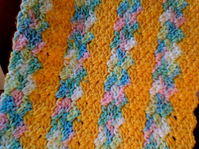 Pretty and Puffy Crochet Afghan