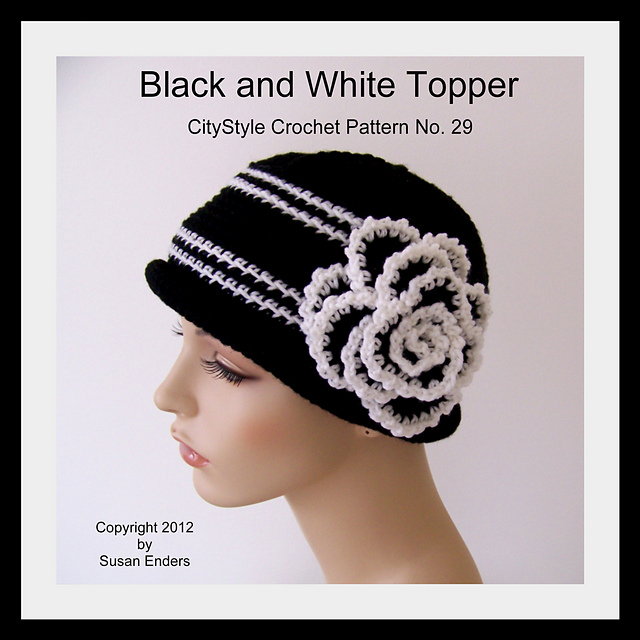 Black and White Topper