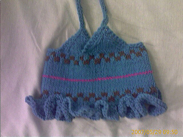 Fair-Isle Baby Halter