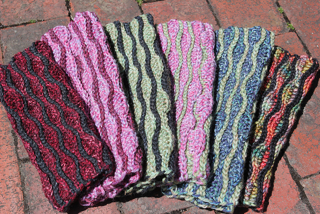 Wave Fingerless Gloves