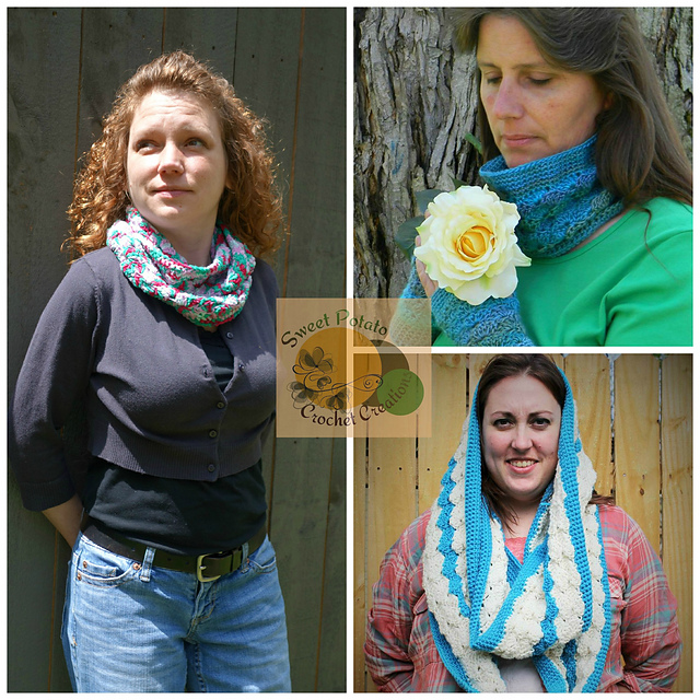 Queen Carapace Cowl and Infinity Scarf