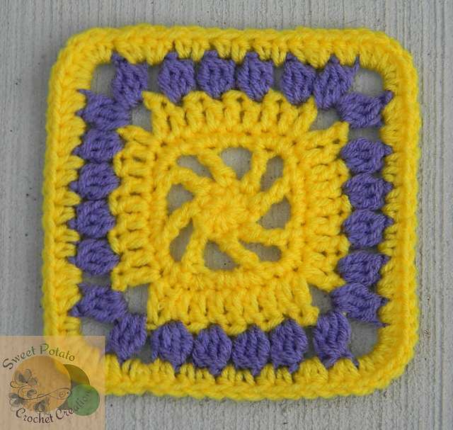 Swirled Sun Square
