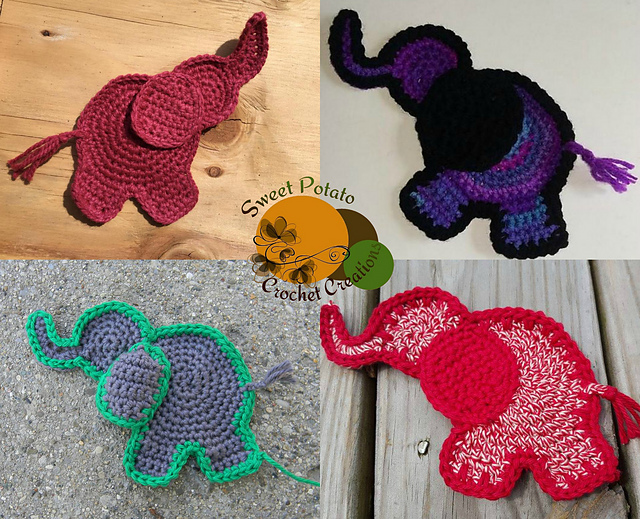 Happy Little Elephant Applique