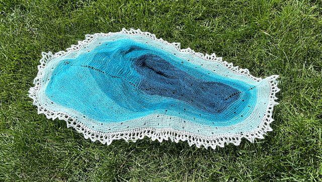 Blue Star Spring Shawl