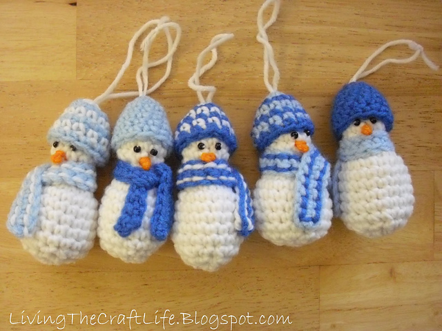 Mini Snowman Christmas Ornament