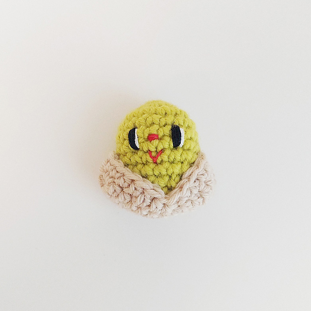 Pistachio keyring doll