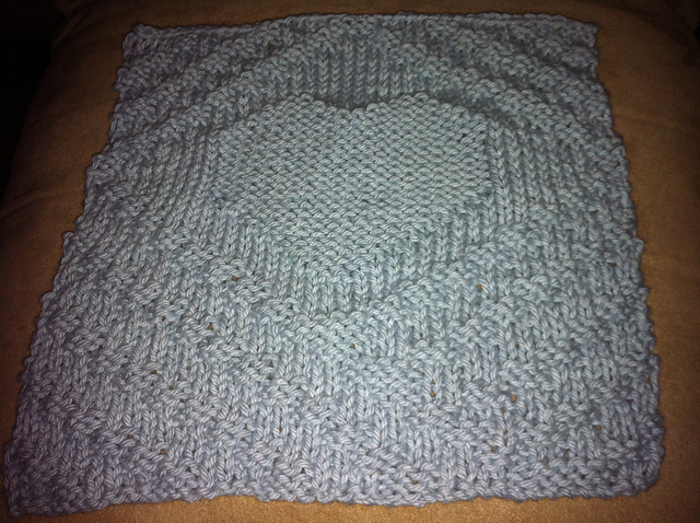 Heart in a Pond Dishcloth