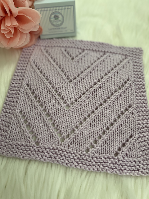 Offset Chevron Washcloth