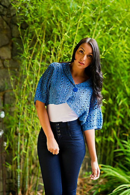 Lace Stripe Bolero