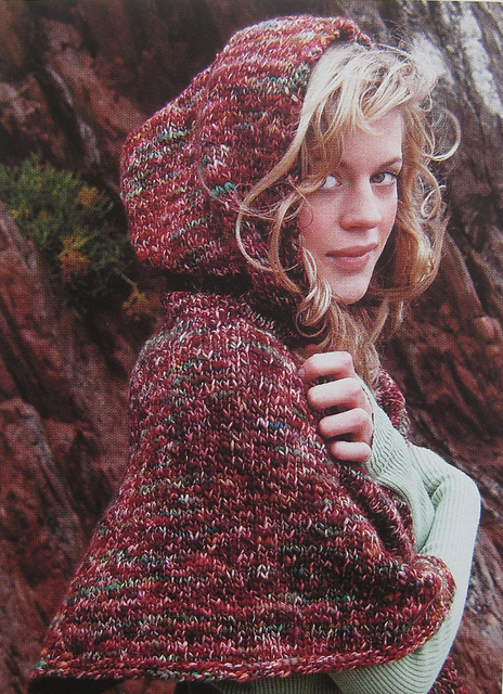 Autumn Leaves Hooded Poncho