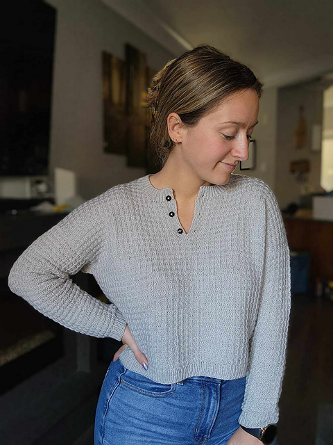 Ravelry: Market Henley pattern by Claire Jackson (Perfectly Knotted)