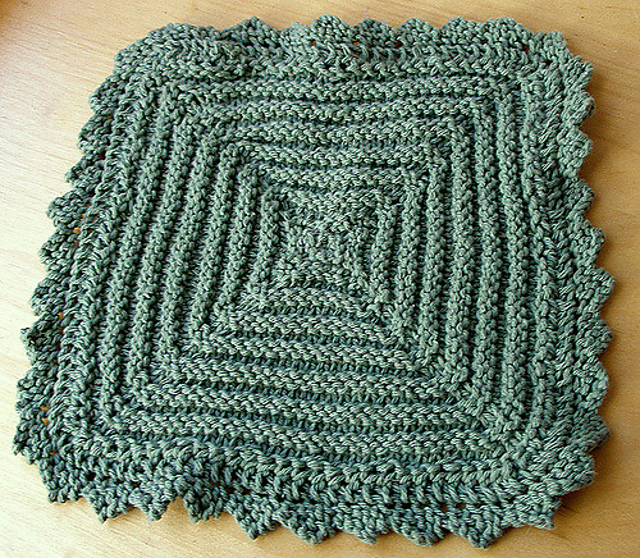 Center Squares Dishcloth