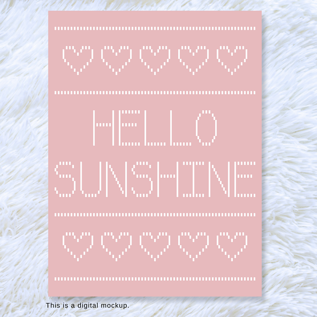 Hello Sunshine Filet Blanket