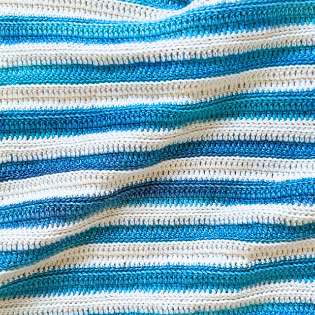 Layered Lines Baby Blanket