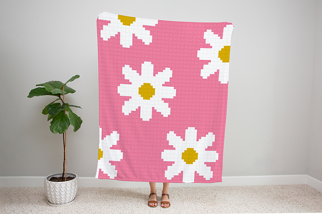 C2C Daisy Blanket